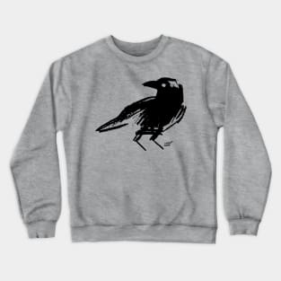 Crow in the snow Crewneck Sweatshirt